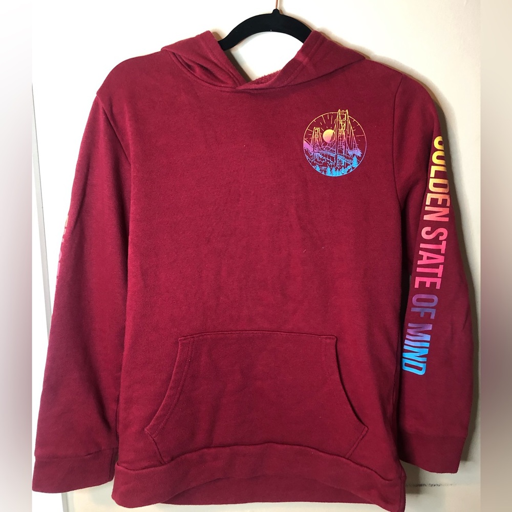 Old Navy Boys 14-16 red hoodie with pockets